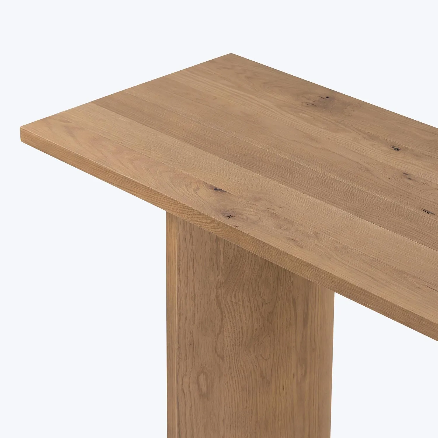 Simple Oak Console Table