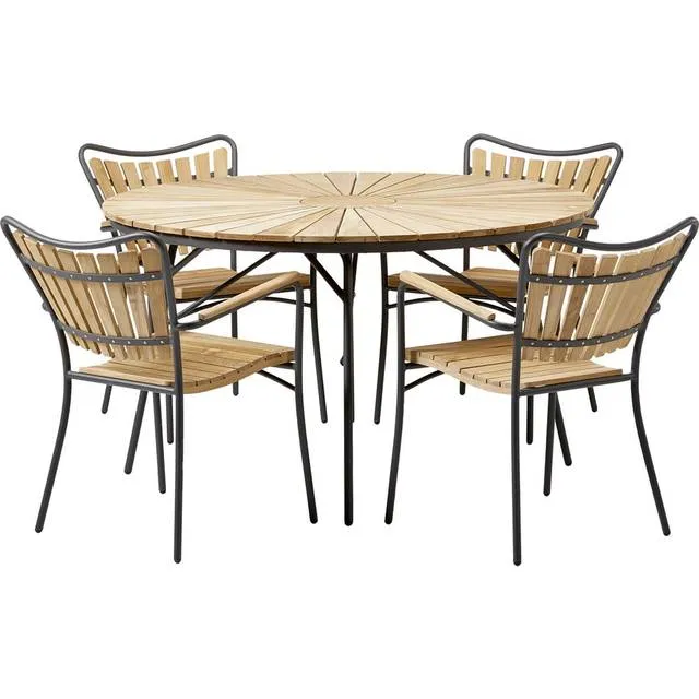 Skargaarden Kerteminde 110cm Garden furniture set, 1 tables incl. 4 chairs