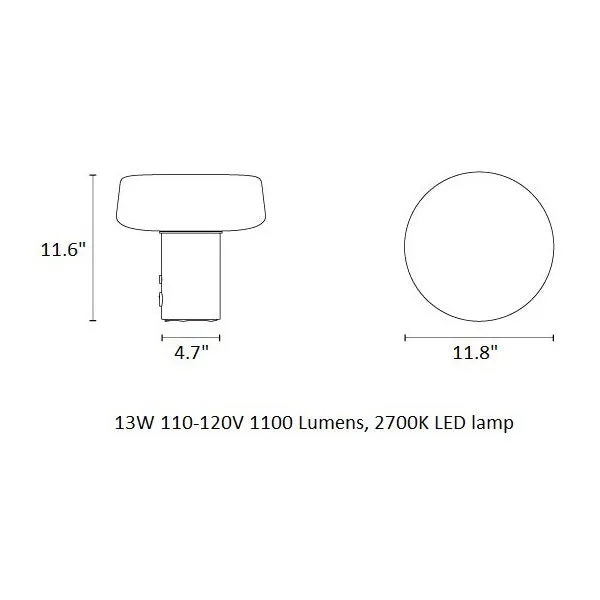 Solid Marble Table Lamp