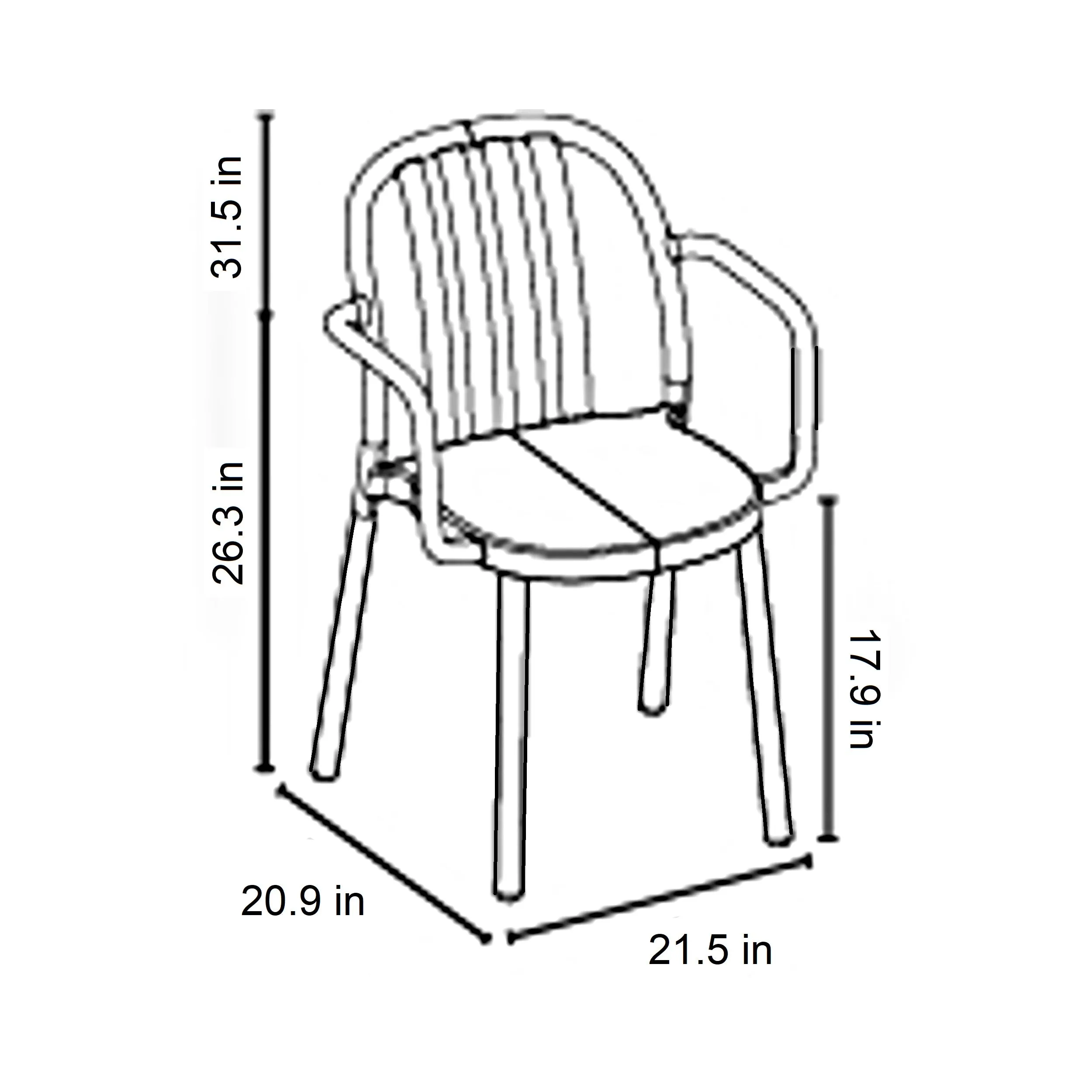 Sue Stacking Armchair (Set of 4)