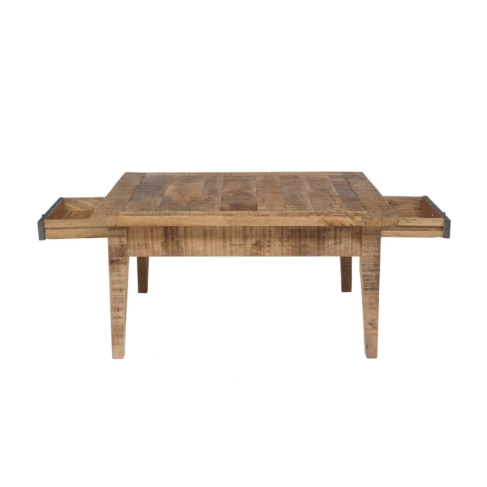 Table basse carre 2 tiroirs | Manguier Farm II