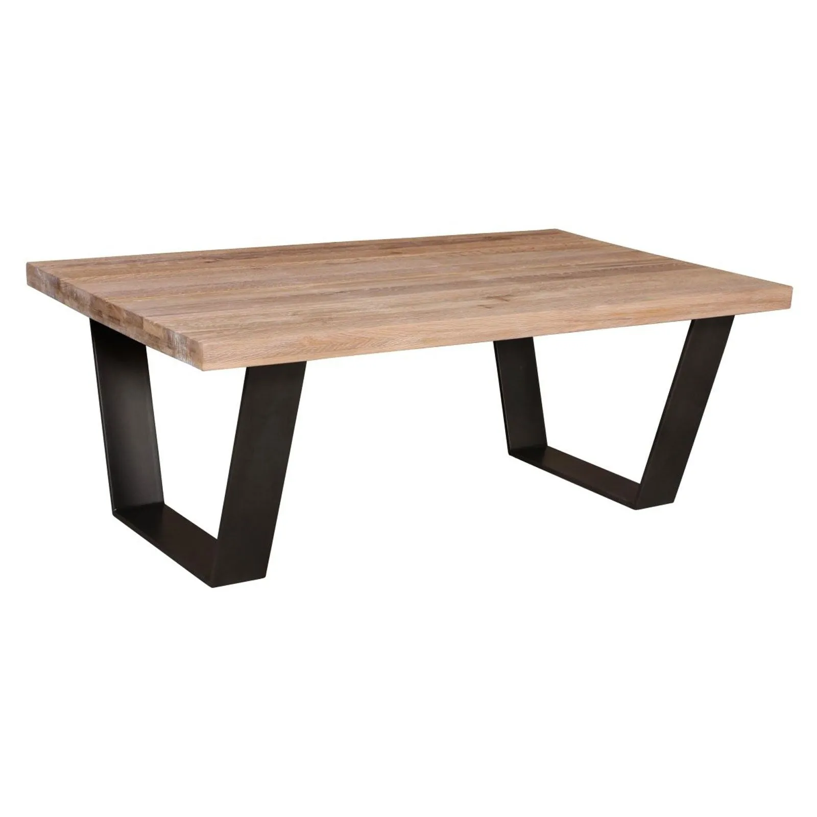 Table basse rectangulaire 120 - Pied fer "Chne Design"