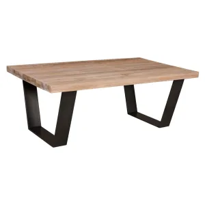 Table basse rectangulaire 120 - Pied fer "Chne Design"