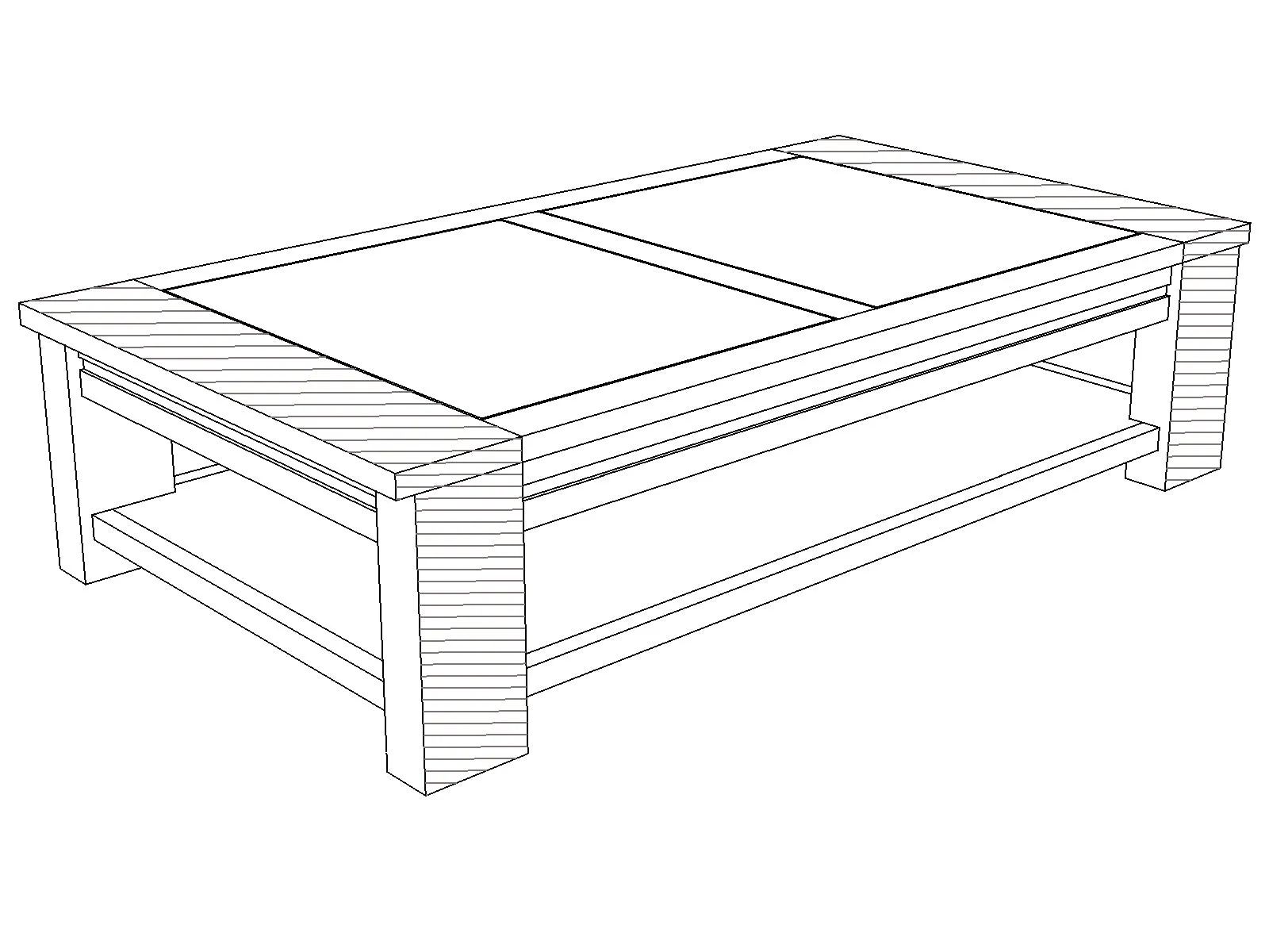 Table basse rectangulaire | Acacia Moon