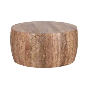 Table basse ronde sculpte | Offres Mango M&M