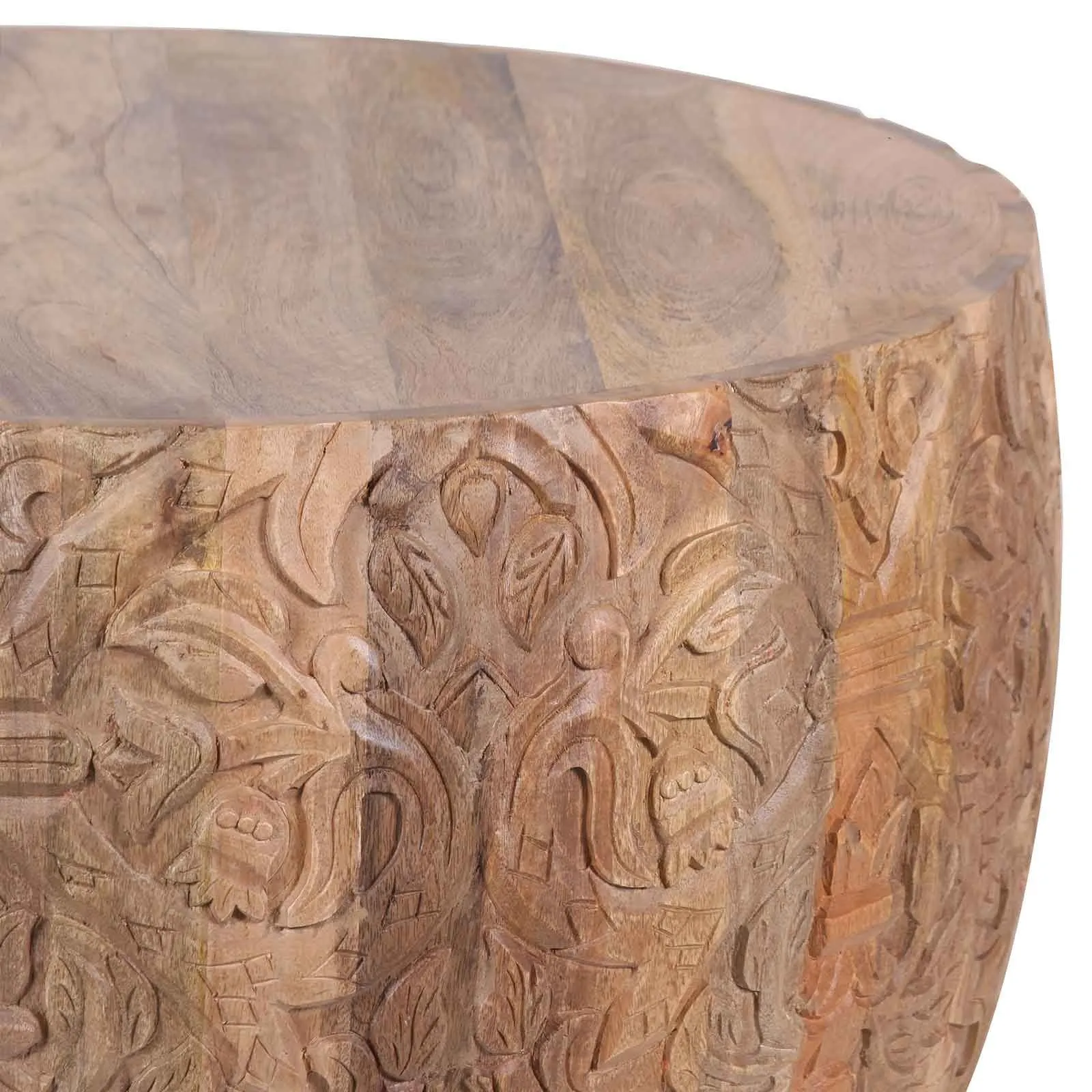 Table basse ronde sculpte | Offres Mango M&M