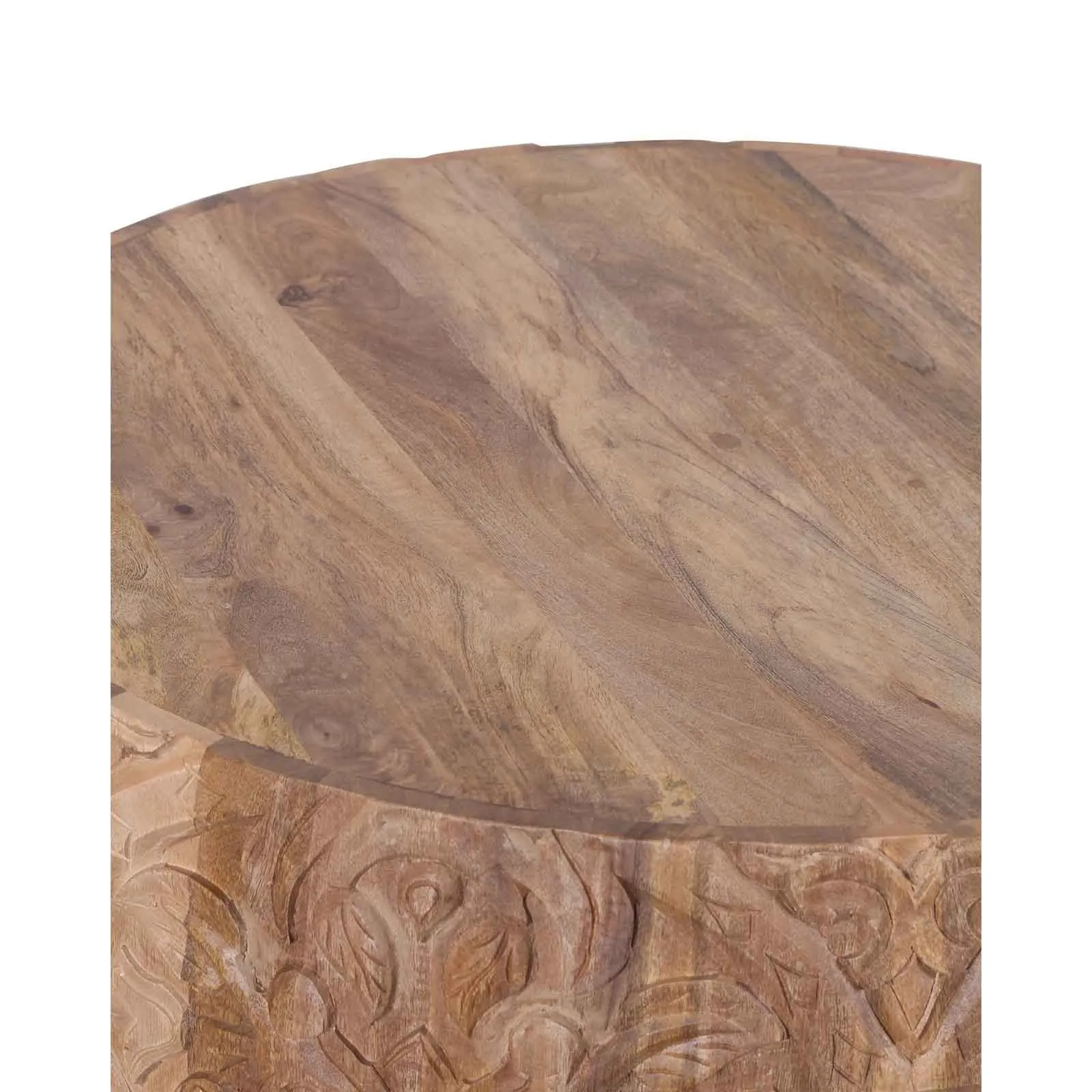 Table basse ronde sculpte | Offres Mango M&M