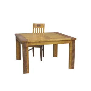 Table de repas carre allonge bois stri | Acacia Verone