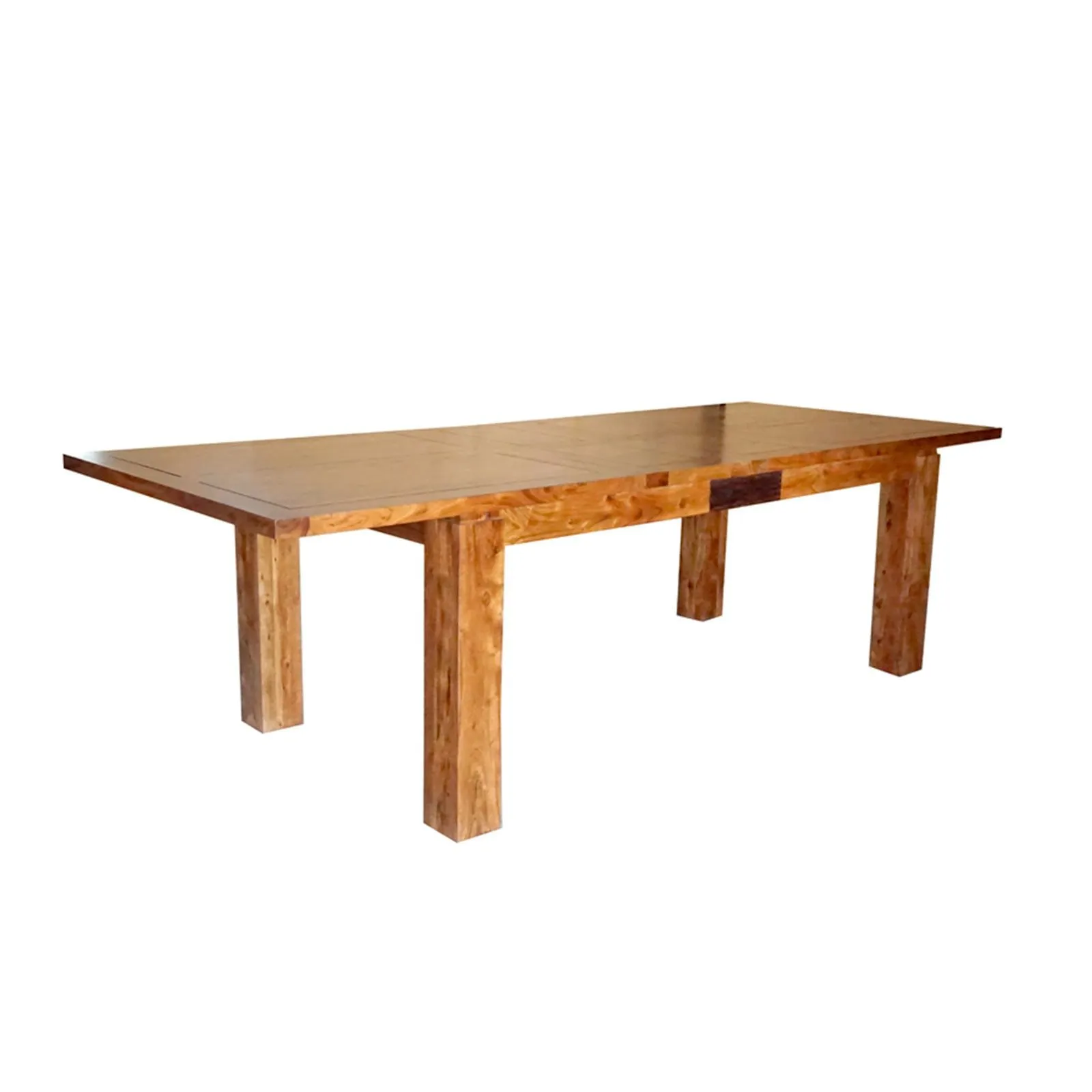 Table  manger en bois sculpt bicolore 160/240 | Acacia Maya
