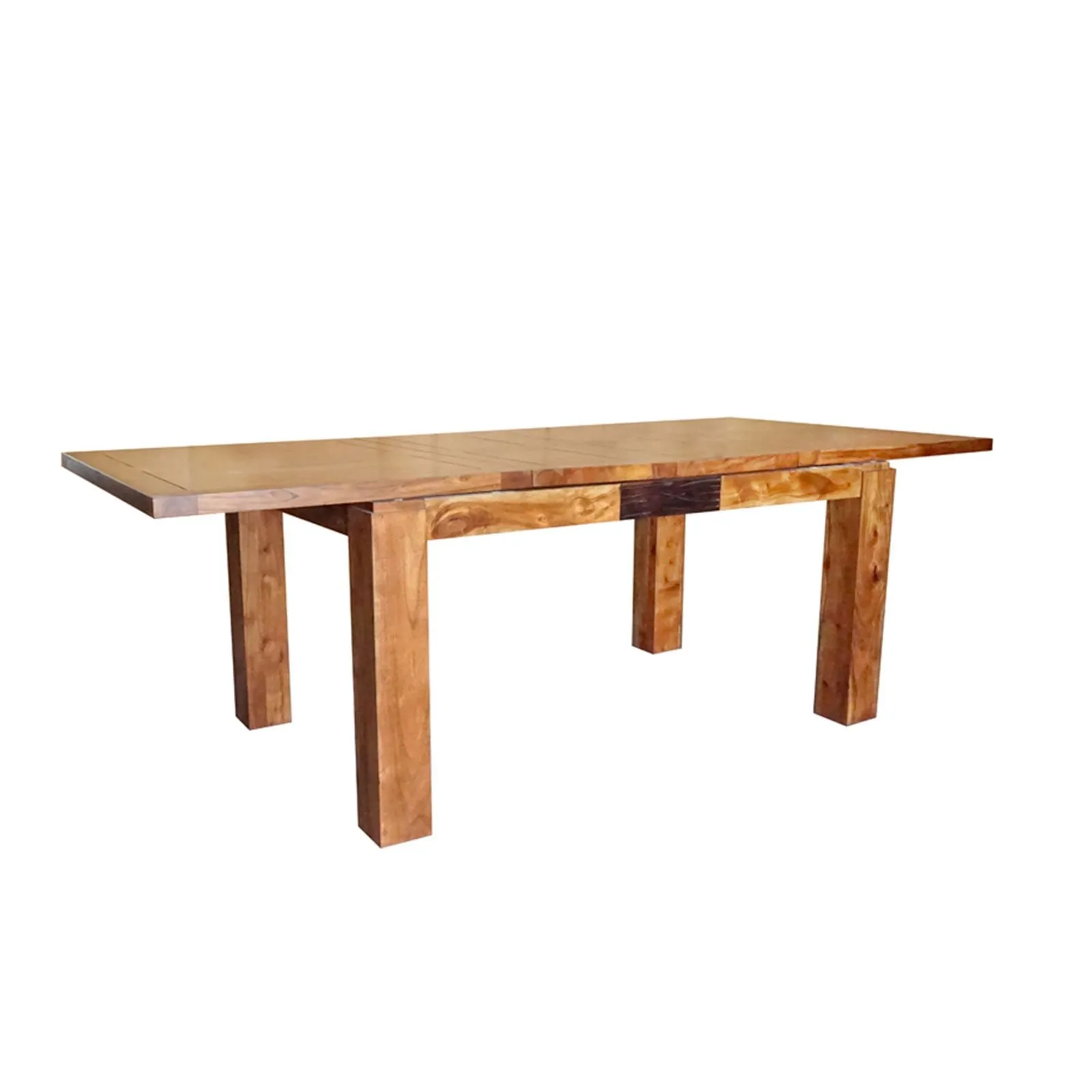 Table  manger en bois sculpt bicolore 160/240 | Acacia Maya