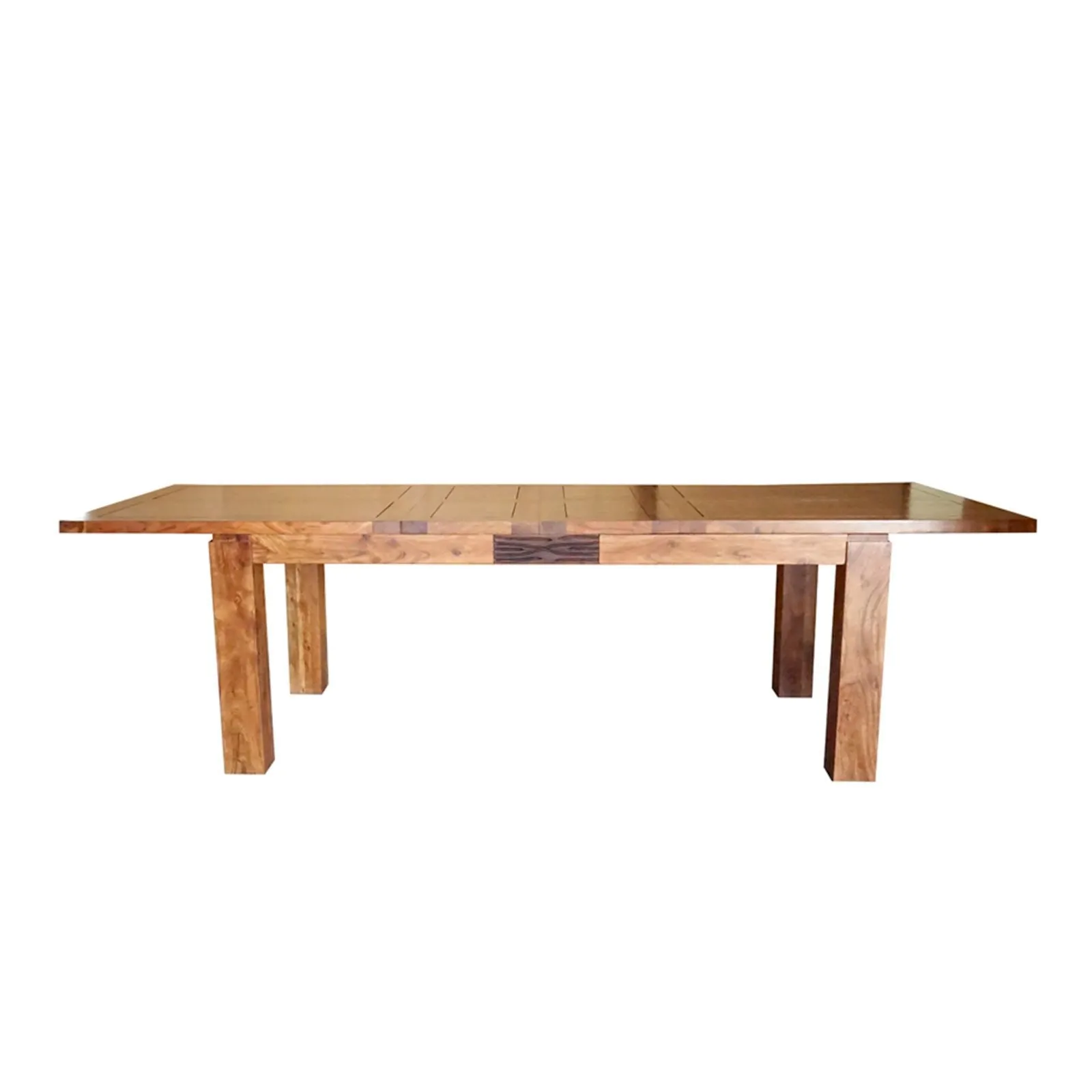 Table  manger en bois sculpt bicolore 160/240 | Acacia Maya