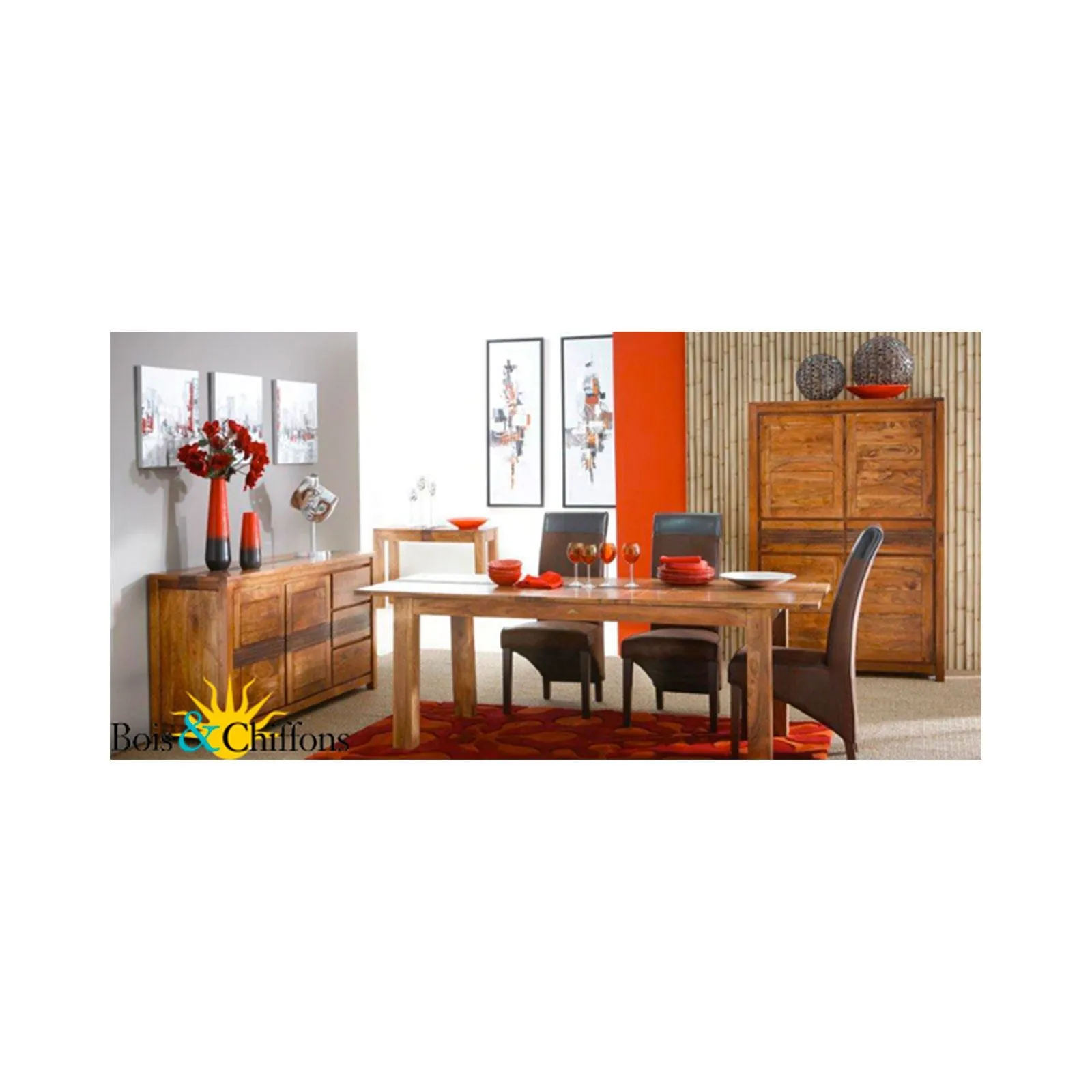 Table  manger rectangulaire 180 cm | Acacia Tatoo