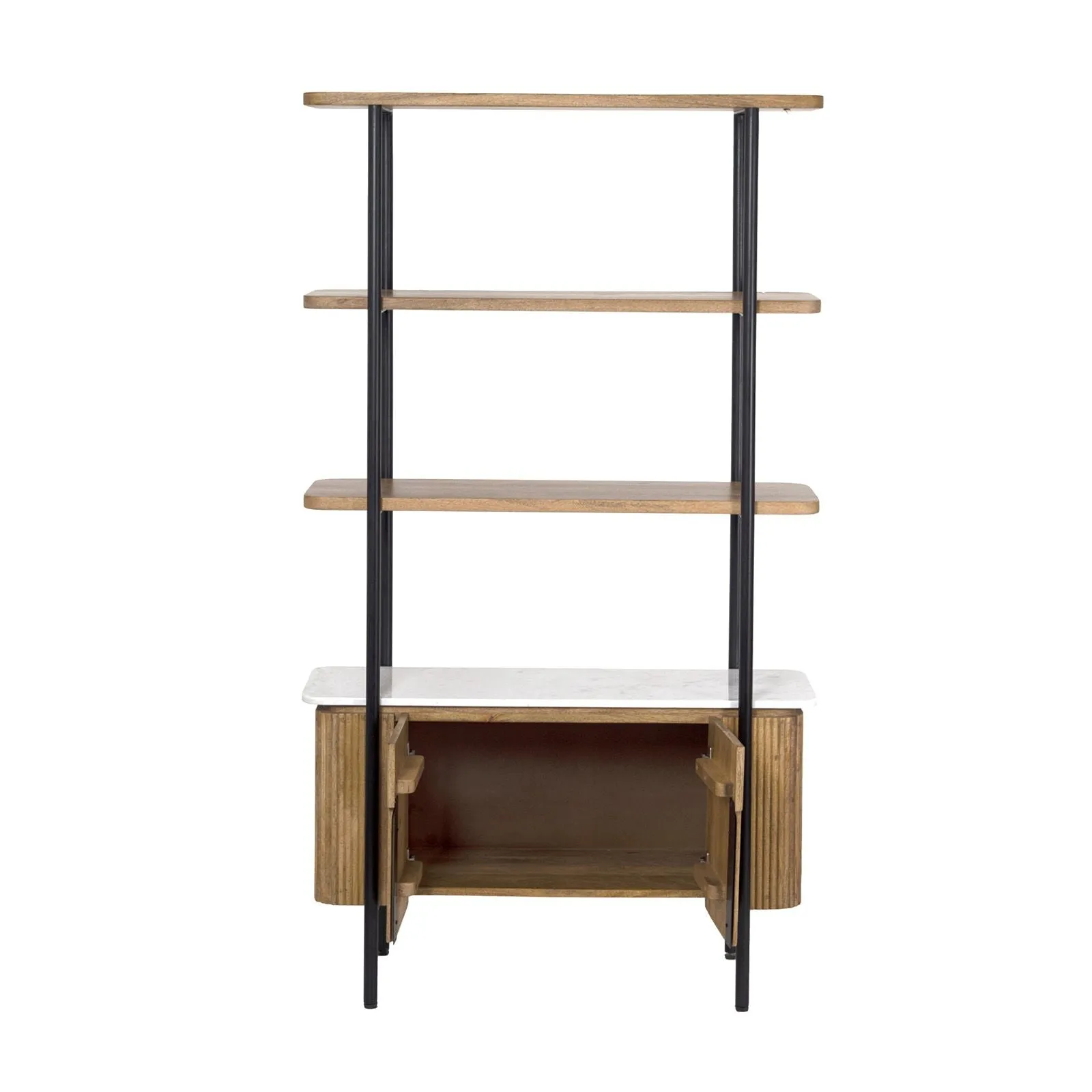 tagre 2 portes plateau marbre blanc | Manguier Kfir II