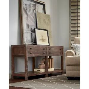 Townsend Solid Wood Console Table in Java Modus