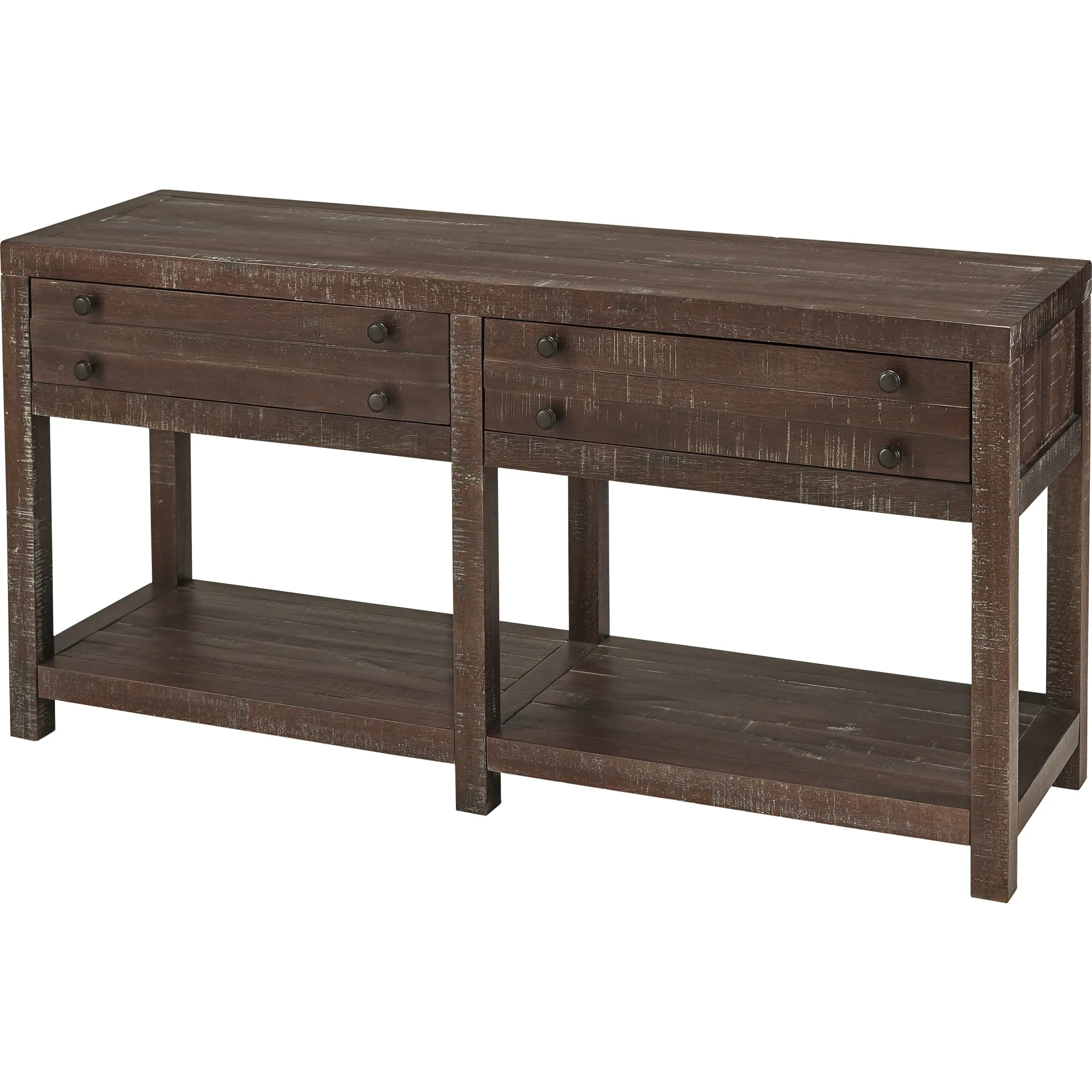 Townsend Solid Wood Console Table in Java Modus