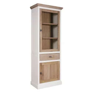 Vitrine  2x1 porte 1 tiroir "Chne Country"