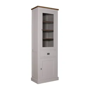 Vitrine 2x1 porte 1 tiroir - tourne  droite "Chne et Pin Chic"