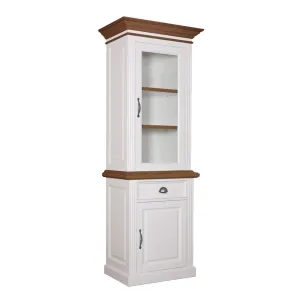 Vitrine 2x1 porte 1 tiroir - tourne  droite "Chne et Pin Romance"