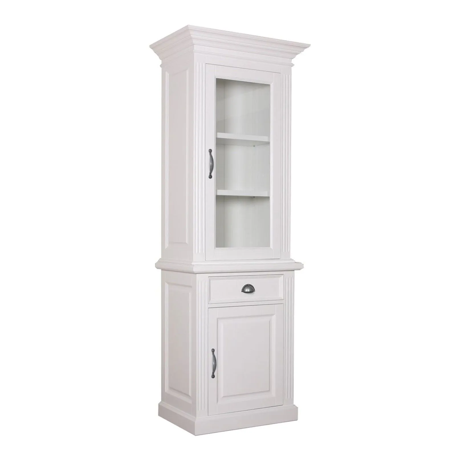 Vitrine 2x1 porte 1 tiroir - tourne  droite "Romance"