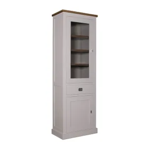 Vitrine 2x1 porte 1 tiroir - tourne  gauche "Chne et Pin Chic"