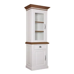 Vitrine 2x1 porte 1 tiroir - tourne  gauche "Chne et Pin Romance"