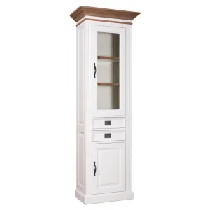 Vitrine 2x1 porte 2 tiroirs - tourne  droite "Chne et Pin Romance"