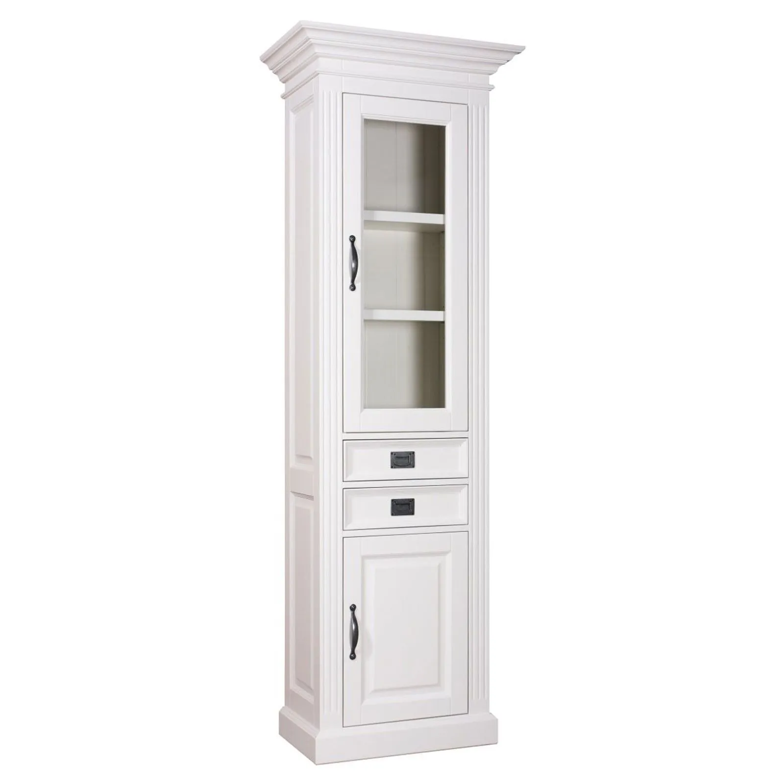Vitrine 2x1 porte 2 tiroirs - tourne  droite "Romance"