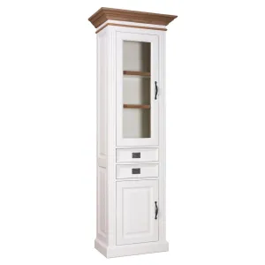 Vitrine 2x1 porte 2 tiroirs - tourne  gauche "Chne et Pin Romance"
