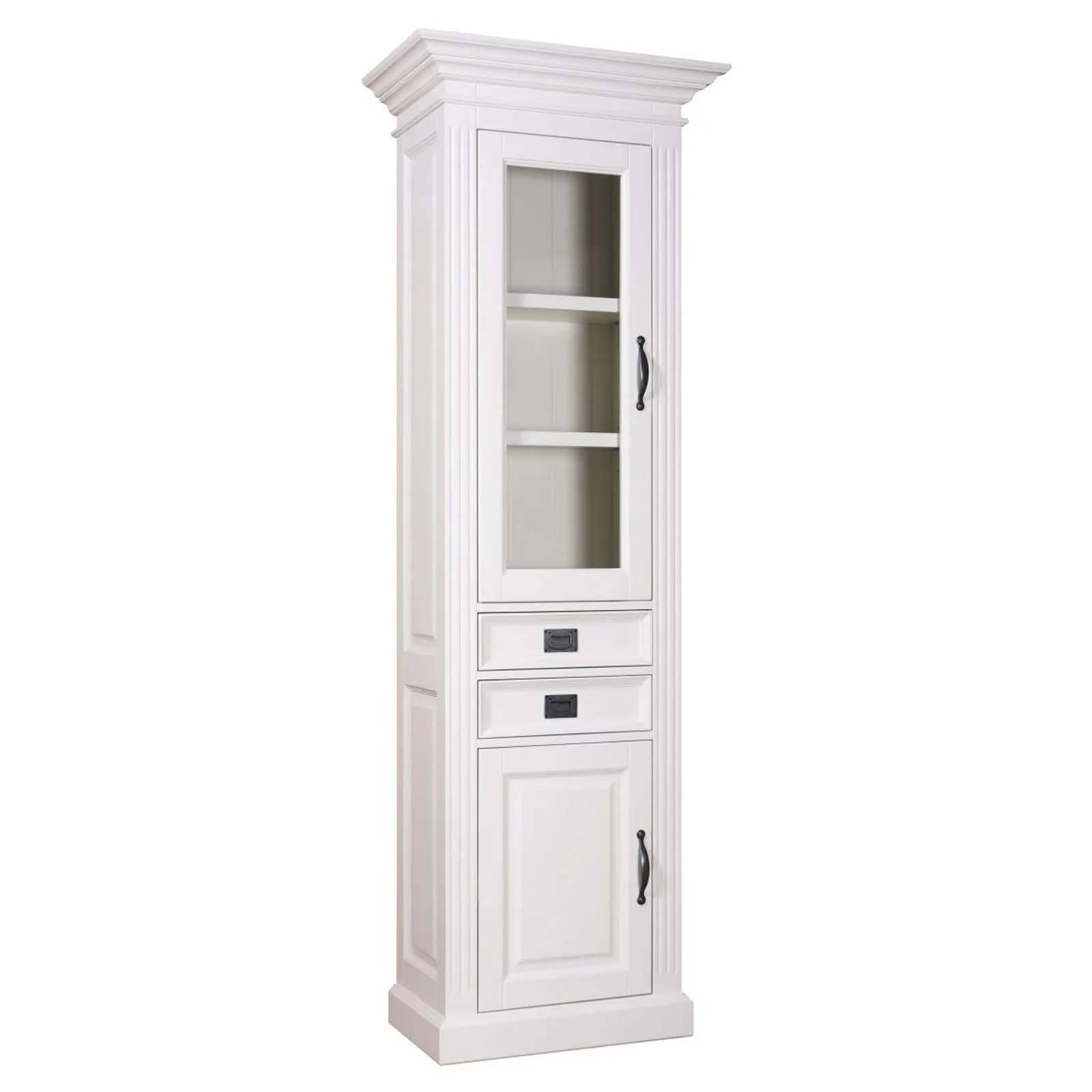 Vitrine 2x1 porte 2 tiroirs - tourne  gauche "Romance"