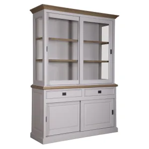 Vitrine  2x2 portes 2 tiroirs "Chne et Pin Charme"