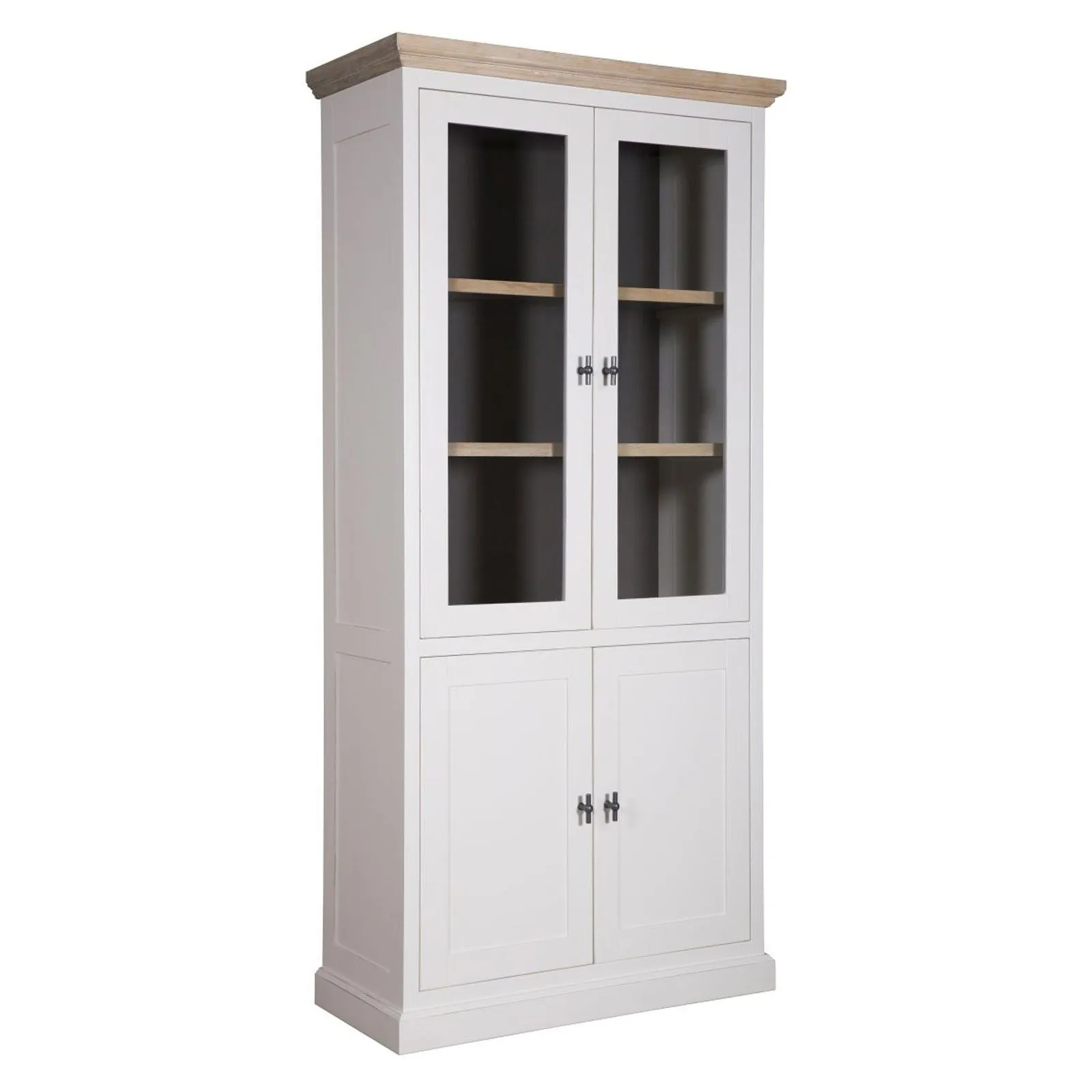 Vitrine  2x2 portes "Chne et Pin tradition"