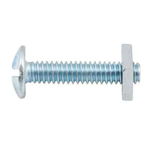 Zenith Bolt & Nut Mush ZP 1/4" x 25mm (50pk)